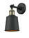 Franklin Restoration One Light Wall Sconce in Black Antique Brass (405|203-BAB-M9-BK)