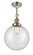 Franklin Restoration One Light Semi-Flush Mount in Polished Nickel (405|201F-PN-G204-10)