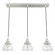 Cypress Grove Three Light Linear Cluster in Brushed Nickel (47|19282)