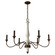 Teren Six Light Chandelier in Distressed White (47|19280)