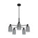 Lochemeade Five Light Chandelier in Natural Black Iron (47|19198)