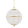 Sphere No. 3 One Light Pendant in Aged Brass (70|MDS801-AGB)