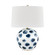 Blue Point One Light Table Lamp in White Bisque/Blue Dots (70|L1448-WH/BD)