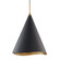 Martini One Light Pendant in Gold Leaf/Black Combo (70|9618-GL/BLK)