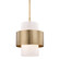 Corinth One Light Pendant in Aged Brass (70|8615-AGB)