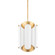 Banks Six Light Pendant in Gold Leaf/White (70|8513-GL/WH)