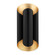 Banks Two Light Wall Sconce in Gold Leaf/Black (70|8500-GL/BK)