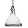 Massena One Light Pendant in White/Polished Nickel Combo (70|4614-WPN)