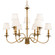 Menlo Park Nine Light Chandelier in Aged Brass (70|4039-AGB)