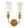 Lafayette Two Light Wall Sconce in Aged Brass (70|292-AGB)