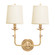 Logan Two Light Wall Sconce in Aged Brass (70|172-AGB)