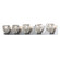 Gatsby Five Light Bath Sconce in Sterling (39|201323-SKT-85-CR)