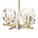 Gatsby Four Light Semi-Flush/Pendant in Modern Brass (39|131061-SKT-MULT-86-CR)