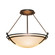 Tryne Two Light Semi-Flush Mount in Modern Brass (39|124422-SKT-86-SS0047)