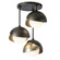 Brooklyn Three Light Semi-Flush Mount in Oil Rubbed Bronze (39|121374-SKT-14-20-GG0711)