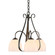 Sweeping Taper Three Light Chandelier in Dark Smoke (39|101441-SKT-07-GG0001)