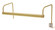 Slim-line Three Light Picture Light in Satin Brass (30|SL16-51)