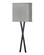 Axis Heathered Gray LED Wall Sconce in Black (13|41101BK)