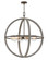 Bodie LED Chandelier in Dark Cement (13|3428DC)