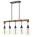 Denton LED Linear Chandelier in Industrial Iron (13|3266IN)