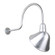 Angle Shade One Light Outdoor Gooseneck Light in Galvanized (381|H-QSN18112-SA-96/QSNHL-C-96)