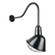 Angle Shade One Light Outdoor Gooseneck Light in Black (381|H-QSN18110-SA-91/QSNHL-H-91/QSNWGR-10``-91)