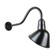 Angle Shade One Light Outdoor Gooseneck Light in Black (381|H-QSN18110-SA-91/QSNHL-A-91)