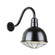 Deep Bowl Shade One Light Outdoor Gooseneck Light in Black (381|H-QSN16112-SA-91/QSNB-42-91/QSNWGR-12``-91)