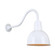 Deep Bowl Shade One Light Outdoor Gooseneck Light in White (381|H-QSN16110-SA-93/QSNHL-A-93)