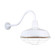 Warehouse One Light Outdoor Gooseneck Light in White (381|H-QSN15118-SA-93/QSNHL-A-93/QSNWGR-18``-93)