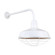 Warehouse One Light Outdoor Gooseneck Light in White (381|H-QSN15118-SA-93/QSNB-13-93/QSNWGR-18``-93)