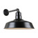 Warehouse One Light Outdoor Gooseneck Light in Black (381|H-QSN15118-SA-91/QSNB-44-91)