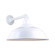 Warehouse One Light Outdoor Gooseneck Light in White (381|H-QSN15117-SA-93/QSNB-44-93)