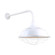 Warehouse One Light Outdoor Gooseneck Light in White (381|H-QSN15117-SA-93/QSNB-13-93/QSNWGR-17``-93)