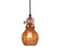 Baldwin One Light Pendant in Weathered Copper (381|H-99546-C-49-AMC)