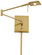 George'S Reading Room LED Swing Arm Wall Lamp in Honey Gold (42|P4328-248)