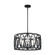 Patrice Five Light Outdoor Chandelier in Dark Weathered Zinc (454|OLF3222/5DWZ)