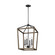Gannet Four Light Chandelier in Weathered Oak Wood / Antique Forged Iron (454|F3191/4WOW/AF)