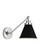 Wellfleet One Light Wall Sconce in Midnight Black and Polished Nickel (454|CW1121MBKPN)