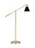 Wellfleet One Light Floor Lamp in Midnight Black and Burnished Brass (454|CT1121MBKBBS1)