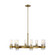 Geneva Eight Light Chandelier in Burnished Brass (454|CC1378BBS)