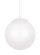 Leo - Hanging Globe LED Pendant in White (454|602093S-15)