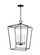 Dianna Four Light Lantern in Midnight Black (454|5392604-112)