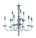 Jamestown Nine Light Chandelier in Satin Pewter (8|7919 SP)