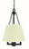 Bistro Four Light Mini Chandelier in Matte Black (8|5604 MBLACK)