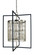 Hannah Ten Light Foyer Chandelier in Brushed Nickel/Matte Black (8|5338 BN/MBLACK)