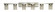 Gemini Six Light Wall Sconce in Mahogany Bronze (8|4746 MB)