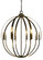 Luna Eight Light Foyer Chandelier in Antique Brass (8|4728 AB)