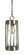 Pantheon One Light Pendant in Polished Nickel with Matte Black (8|4661 PN/MBLACK)