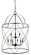 Nantucket Six Light Foyer Chandelier in Mahogany Bronze and Antique Brass (8|4419 MB/AB)